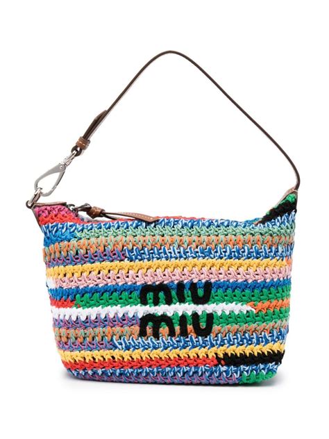 miu miu nylon bag|miu miu crochet bag.